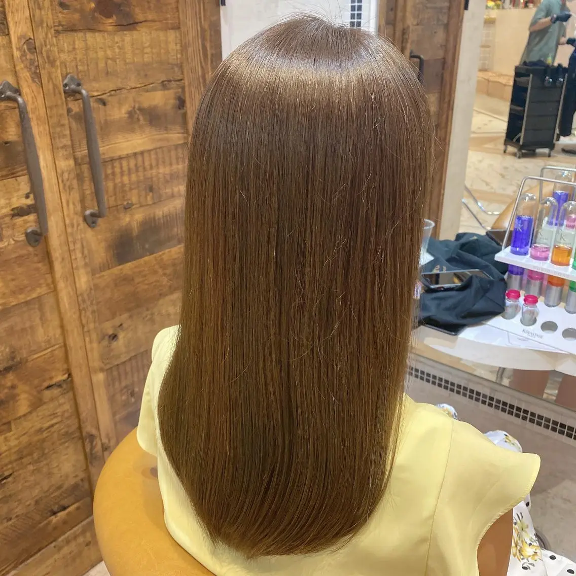 ミディアム カット ヘアカラー トリートメント 代表山口ひな 髪質改善のプロのヘアスタイル