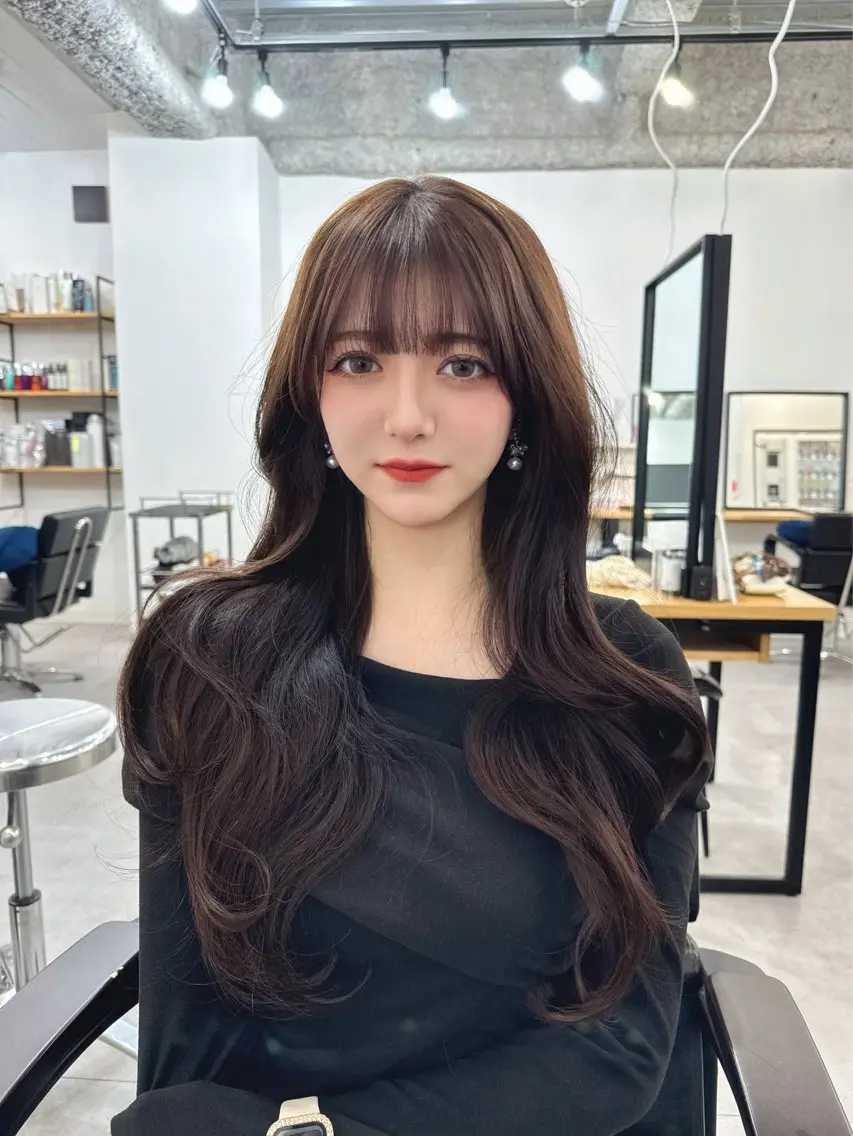 新規様限定メニュー【韓国風くびれヘアーレイヤーカット✋🧚♀️】ロング&ミディアム方にオススメ☁️の写真