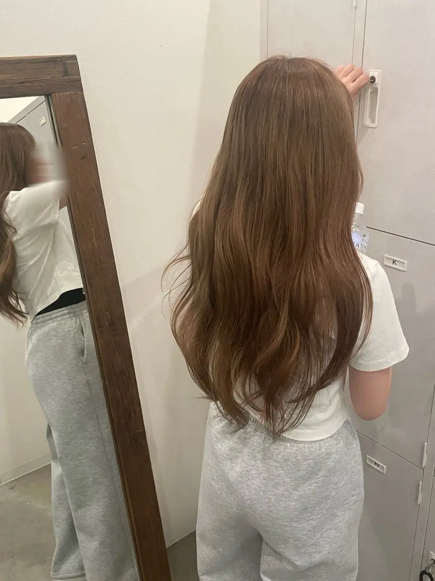 カラー ベージュカラー ヘーゼル ヘアカラー 宮田 蒼空のヘアスタイル