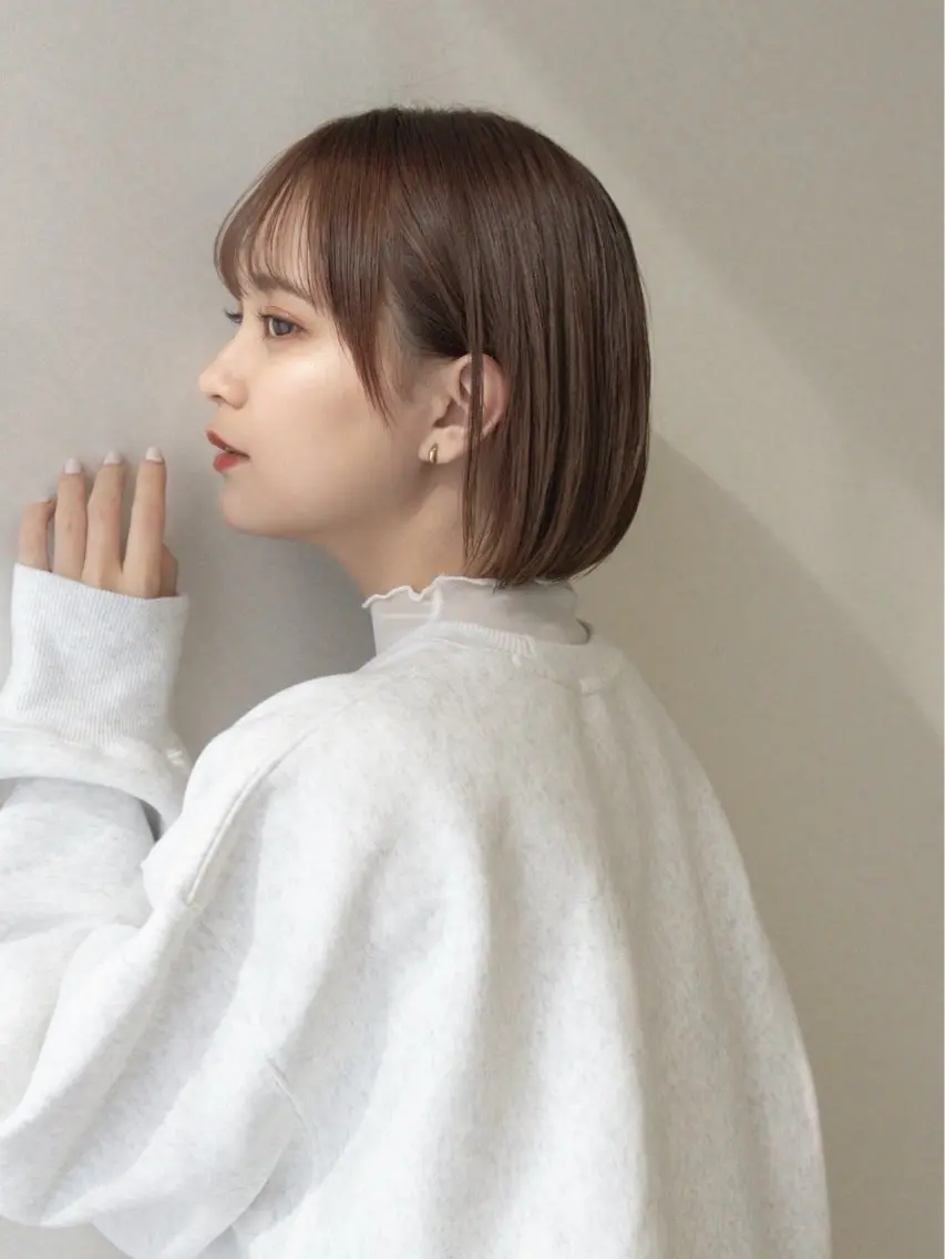 ショート ボブ レイヤーカット ミディアムカット/ COA銀座🐩マコのヘアスタイル