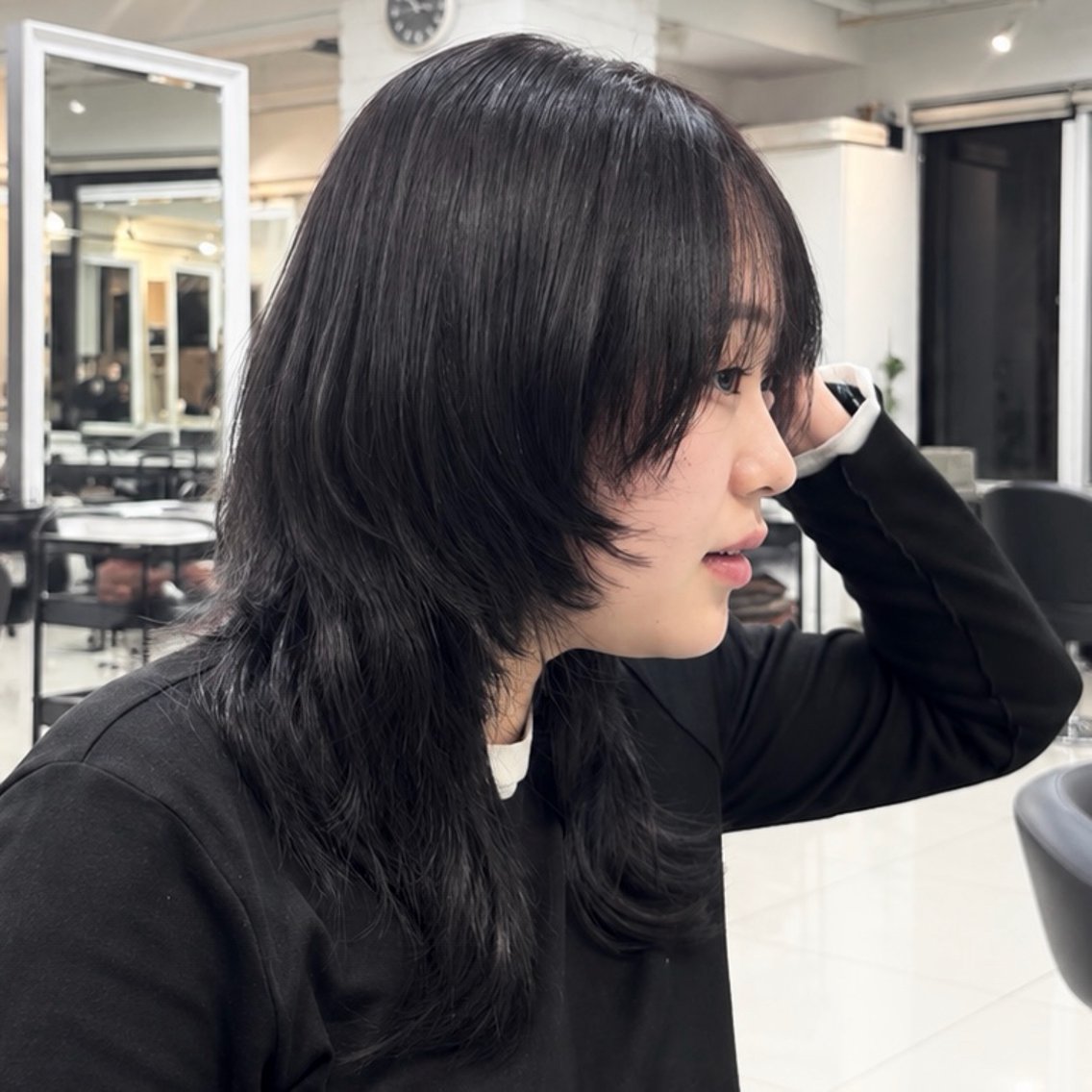 ロング カット 【くびれウルフ/ レイヤー】🖤ゆまののヘアスタイル
