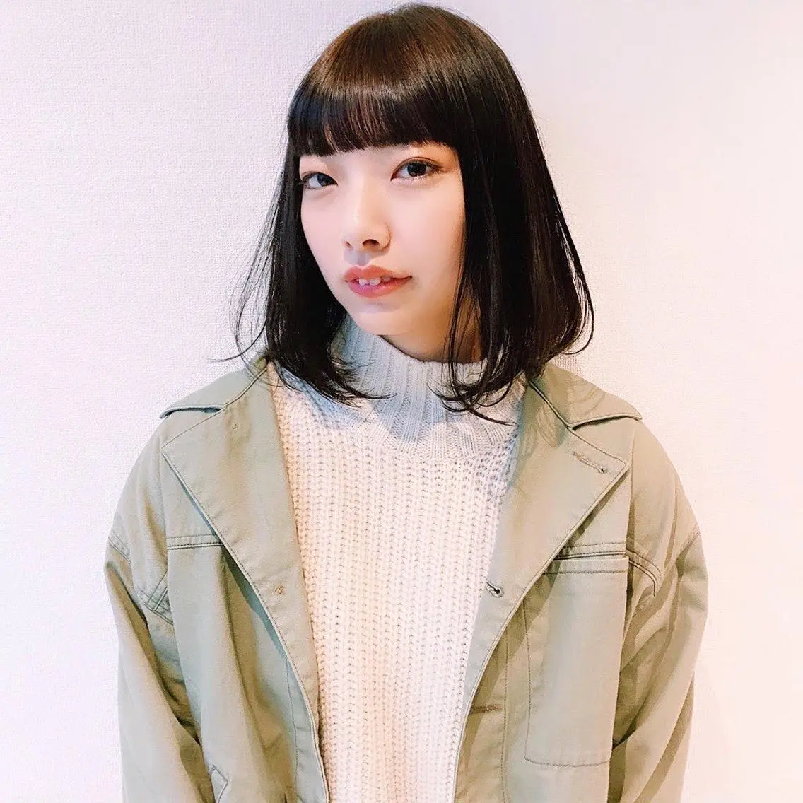 ミディアム 中川 竜誠のヘアスタイル