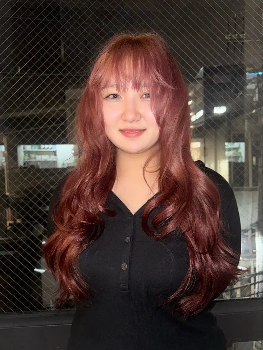 ロング カラー 原宿デザインカラー★ チェウォンのヘアスタイル