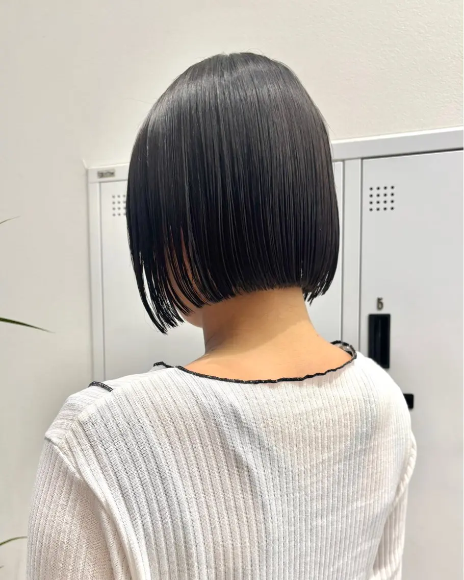 ショート カラー ボブ パーマ/暖色/ボブ イワタテ🇰🇷のヘアスタイル