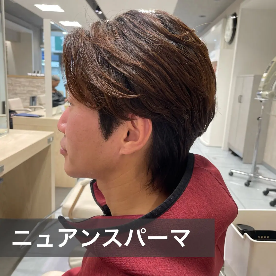 パーマ メンズ カット パーマ ダウンパーマ特化💎 ボブ・レイヤーりなのヘアスタイル