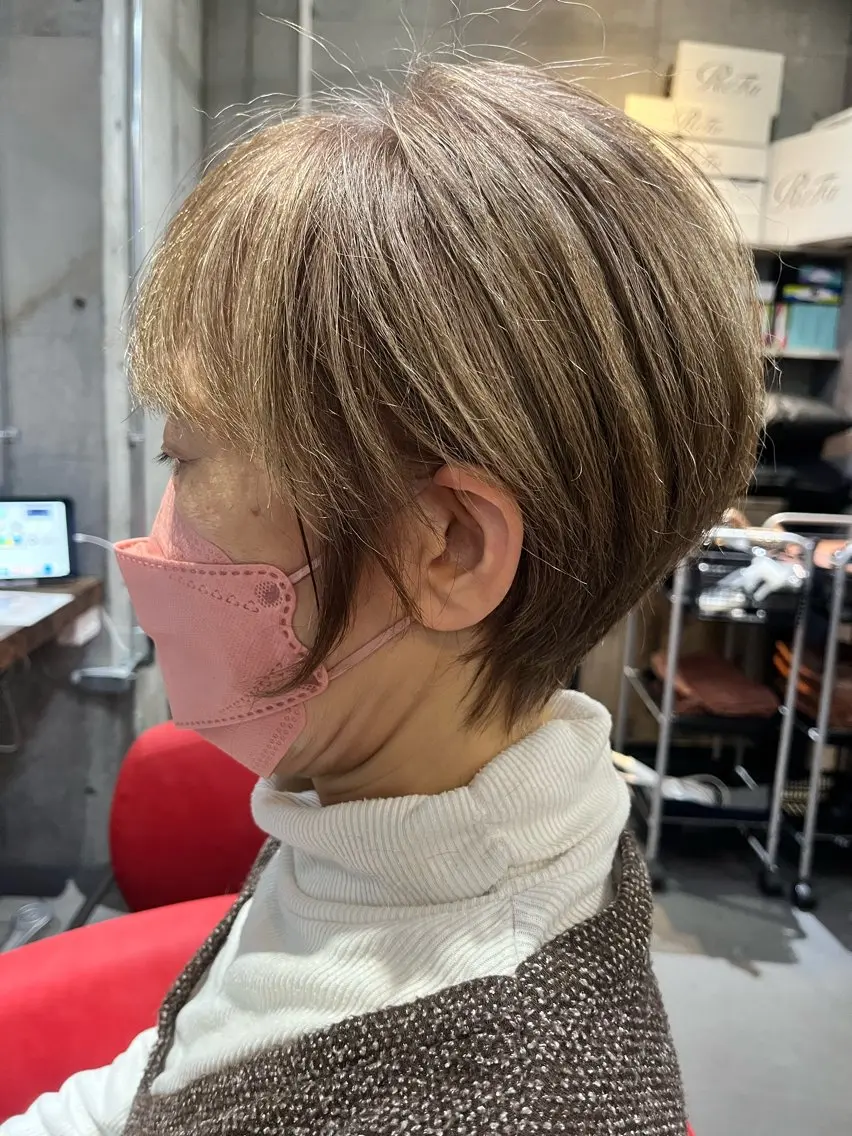 ショート カラー ヘアアレンジ カット 駅チカ【ali'i】 アリイ花崎友美☘のヘアスタイル