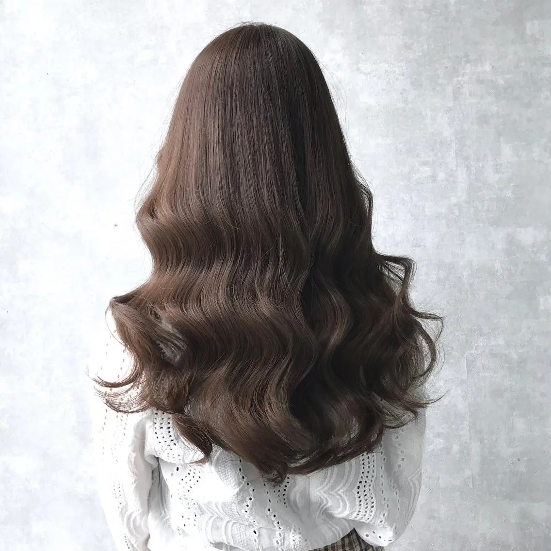 ロング カラー ブリーチ ブラウンカラー グレージュ ヨシンモリ ムルギョル巻き K-POP好き美容師 🇰🇷Kai.Yのヘアスタイル