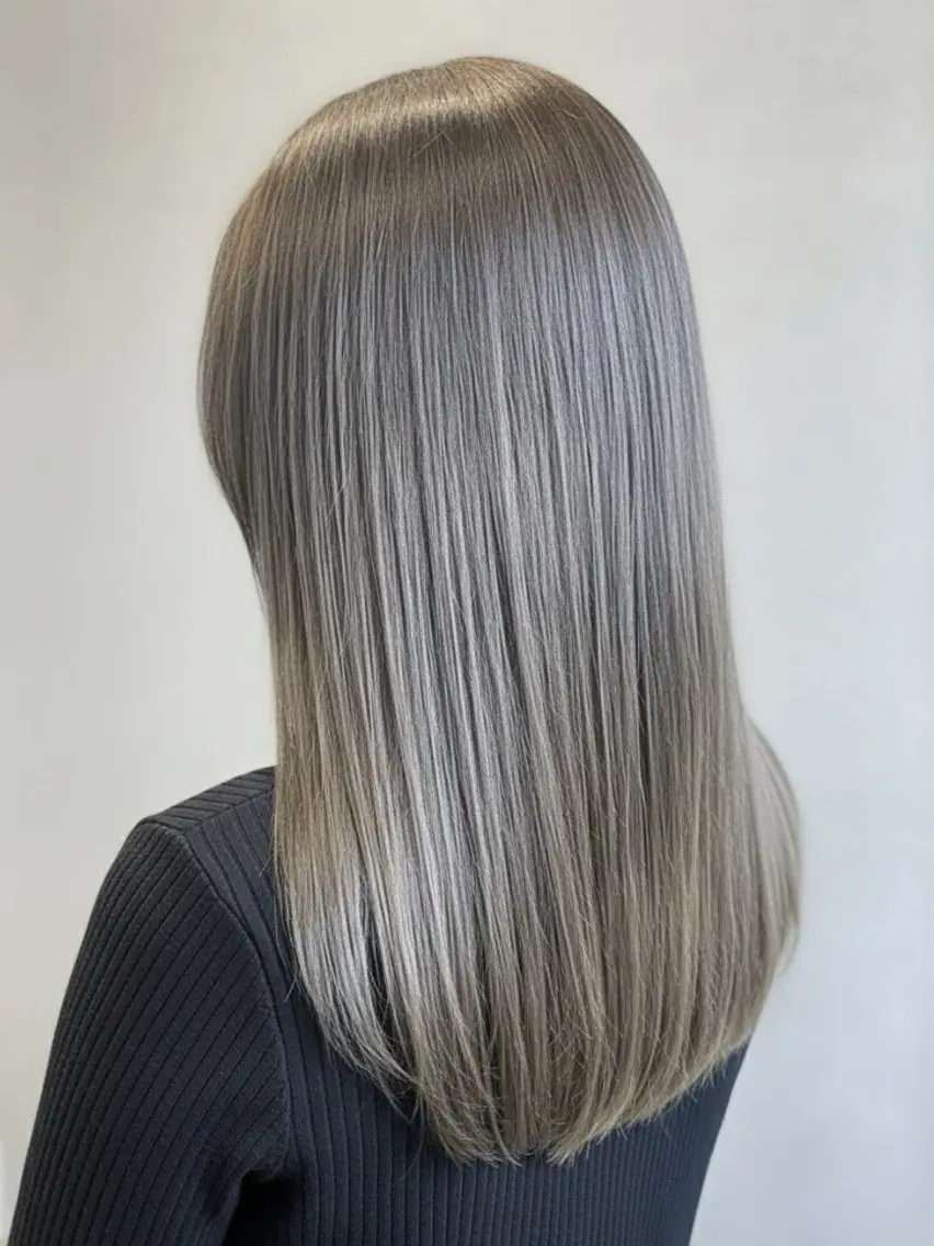 💎パーソナルカラー診断付き💎髪質改善カラー✨️艶々ワンカラー✨️と全体カット✂️と🔥酸熱🔥美髪トリートメントの写真