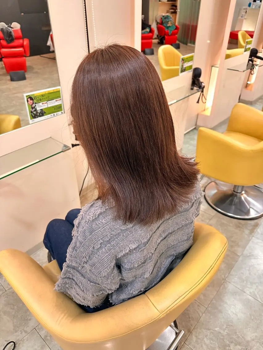 カラー ブラウンカラー バイオレットカラー 柴田 舜吏のヘアスタイル