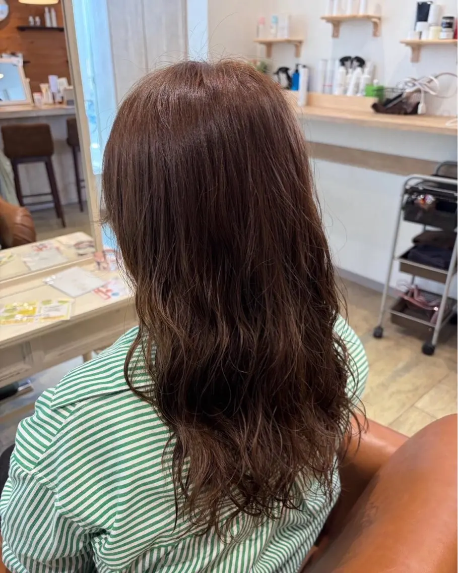 ロング パーマ カラーモデル募集中✨ MIKUのヘアスタイル