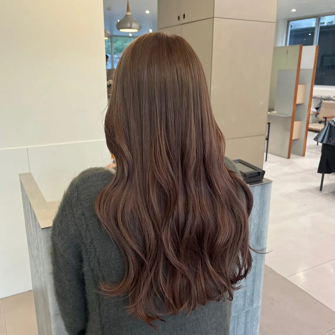 ロング カラー ベージュカラー ブリーチ 透明感カラー ダブルカラー トリートメント ヘアカラー トリートメント 髪質改善カラー/ボブ 🌻Mutsumiのヘアスタイル