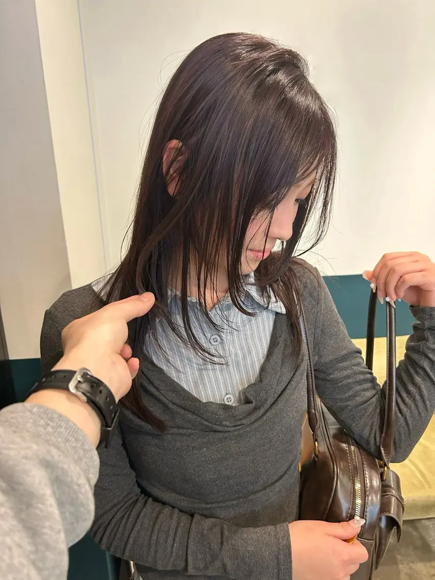 ミディアム カラー レイヤーカット カット ヘアカラー カラーリスト菅野 竜矢🌈のヘアスタイル