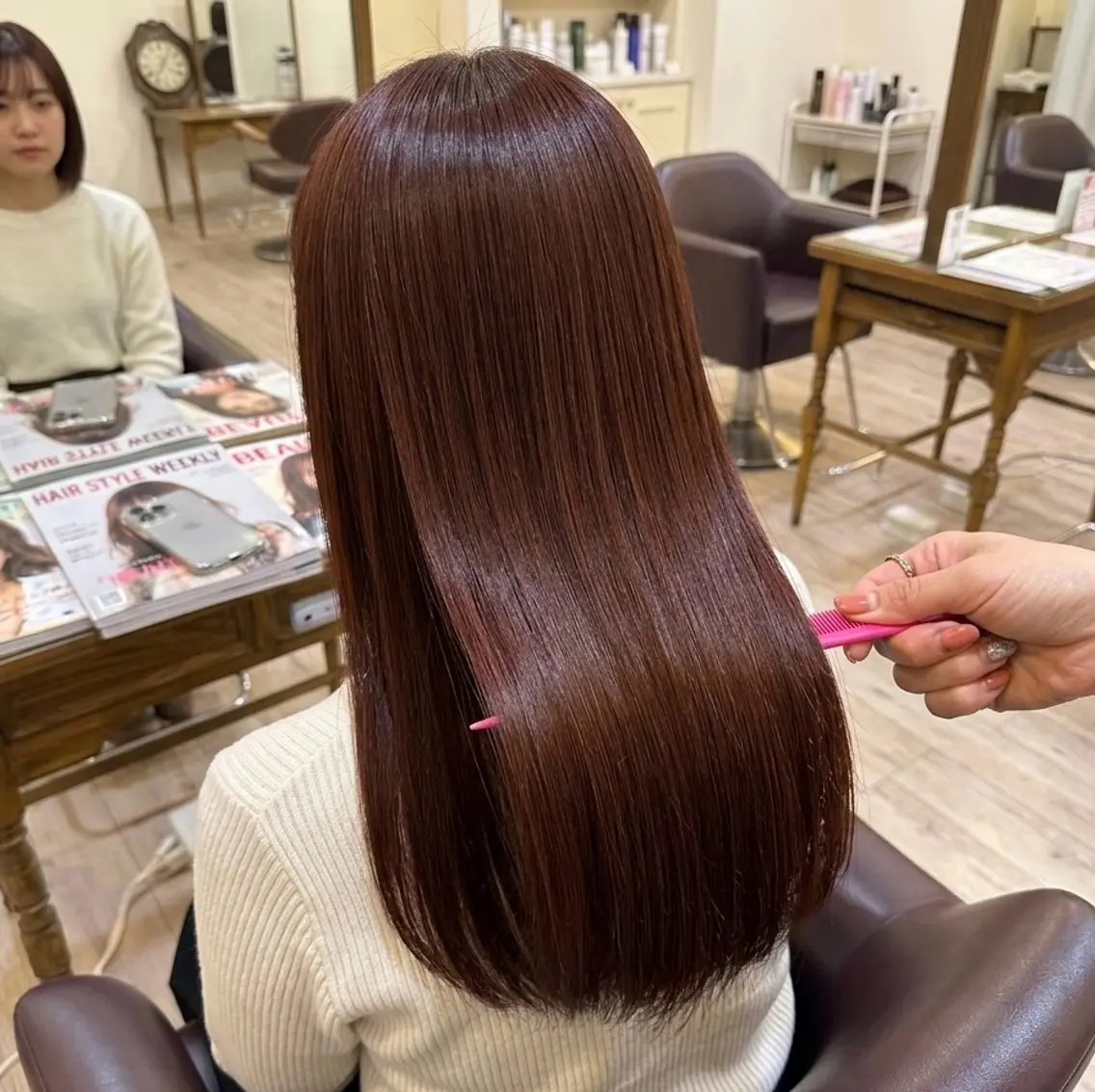パーマ 縮毛矯正 今田 莉心のヘアスタイル