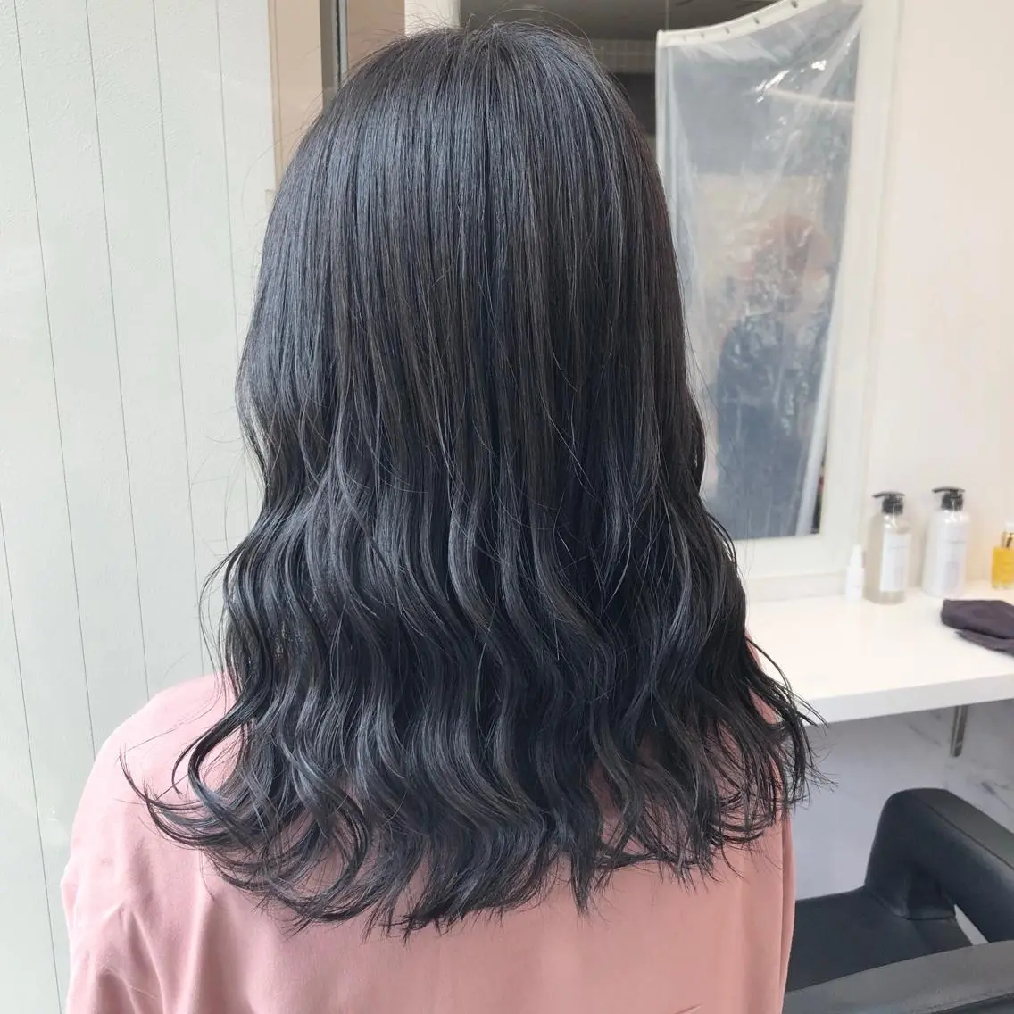 セミロング カラー パーマ ヘアアレンジ メンズ キッズ ネイル 上品＆韓国風 🥀海心🥀のヘアスタイル