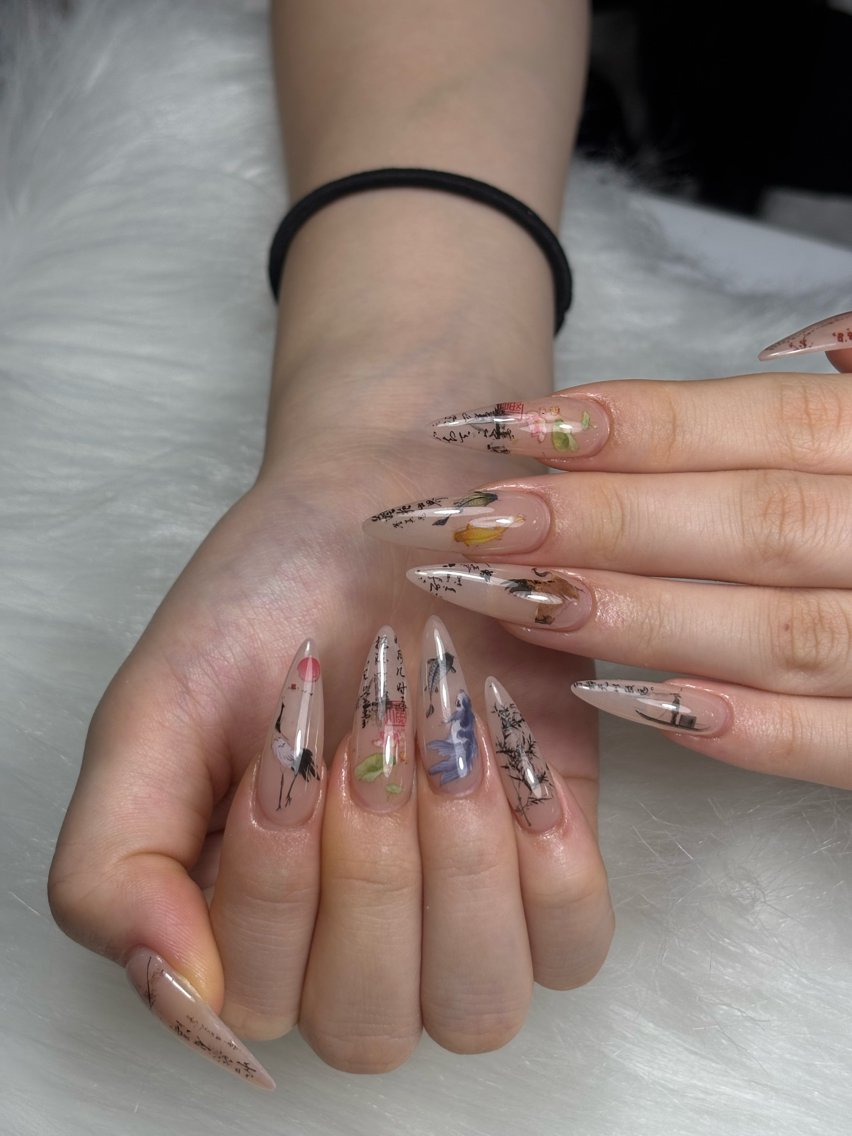 ネイル ジェルネイル キラキラネイル ロングネイル マグネットネイル 持ち込み ハンドネイル Sully Nail  Labのネイルデザイン