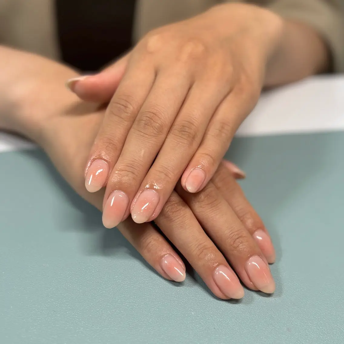 チークネイル(ワンカラー+チークネイル)オフ込み💅の写真