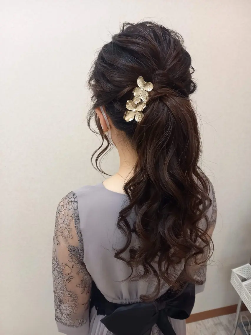 ロング ヘアアレンジ ヘアセット miku ヘアセット/着付けのヘアスタイル