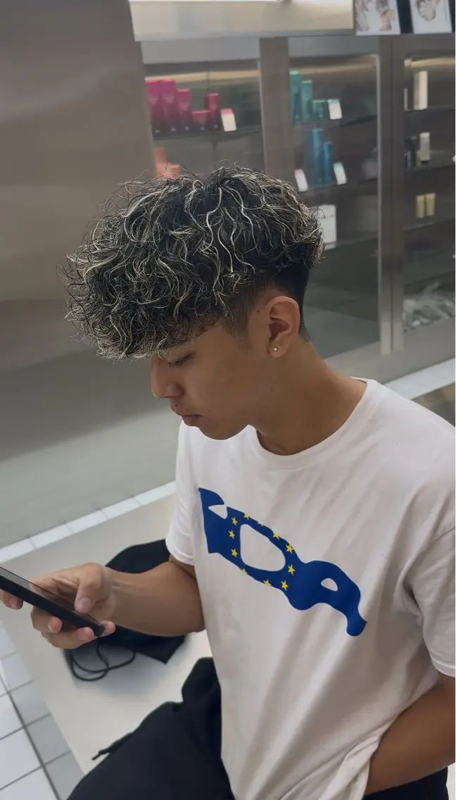 カラー パーマ メンズ カット ヘアカラー パーマ 【fifth】立野 涼太のヘアスタイル