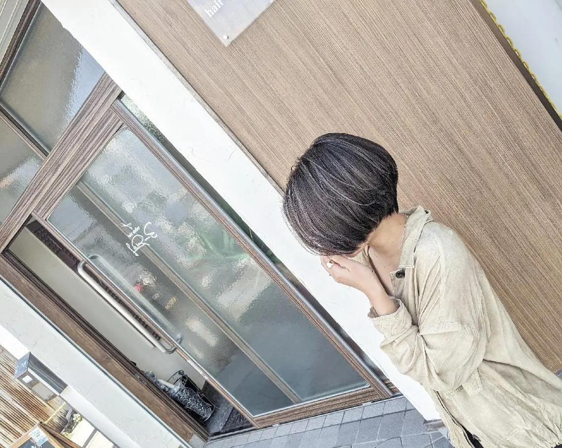 ショート カラー ハイライトカラー ボブ ハイライト LaRmE 代表　HoHaRa.のヘアスタイル