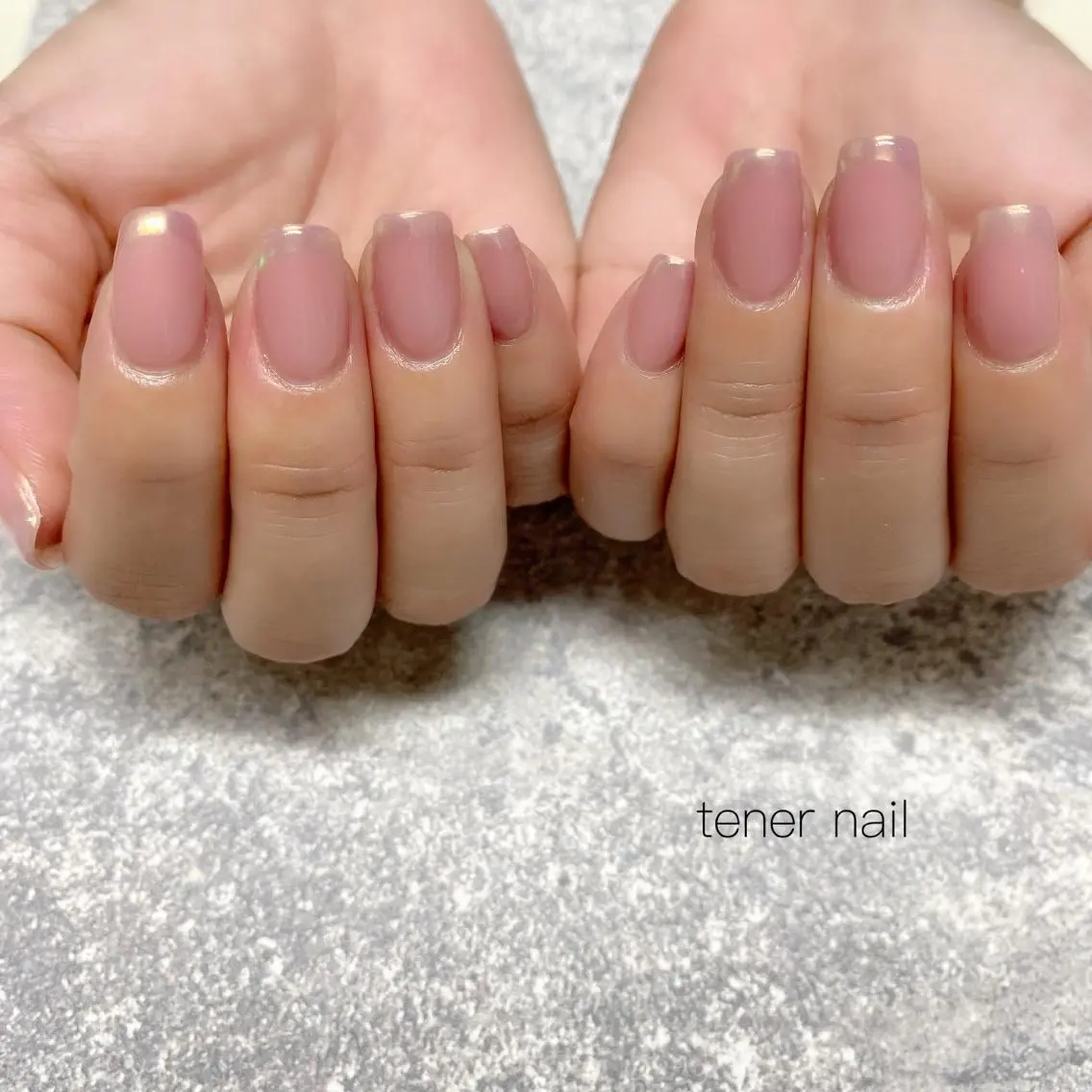 ネイル オーロラネイル フレンチネイル テネルネイル tener nailのネイルデザイン