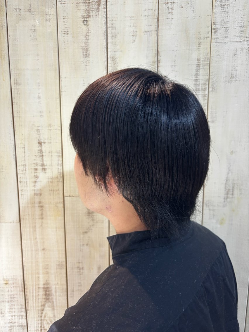 【月,火曜日限定/材料費のみ◎/先輩チェック付き✨】　メンズカット&全体縮毛矯正の写真
