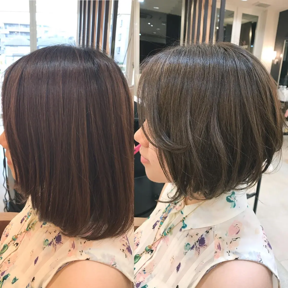 ショート カラー 前下がりボブ ボブ 武田 清久のヘアスタイル