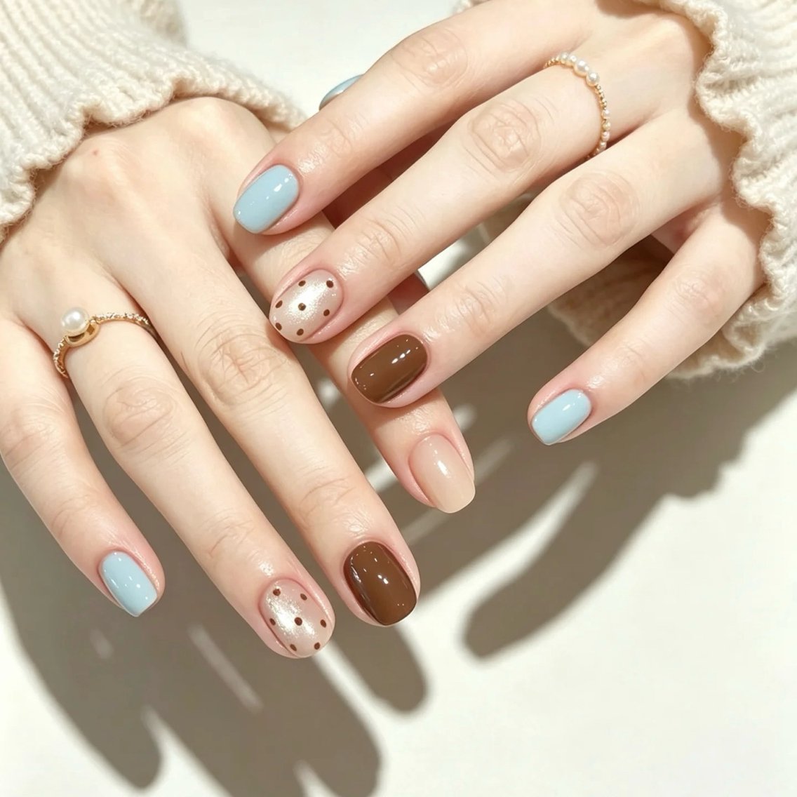 ネイル オーロラネイル フットネイル フレンチネイル ジェルネイル 韓国ネイル Luna nail salon新小岩のネイルデザイン