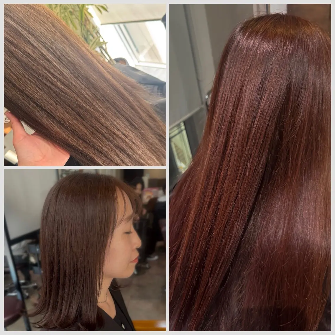 ミディアム カラー ブリーチ ブリーチなしカラー 似合わせカット loupメイ /福岡大名のヘアスタイル