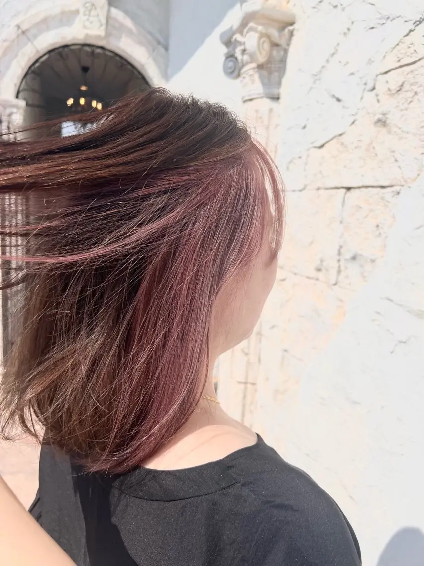 セミロング カラー ヘアカラー ☆ HINA‪TAのヘアスタイル