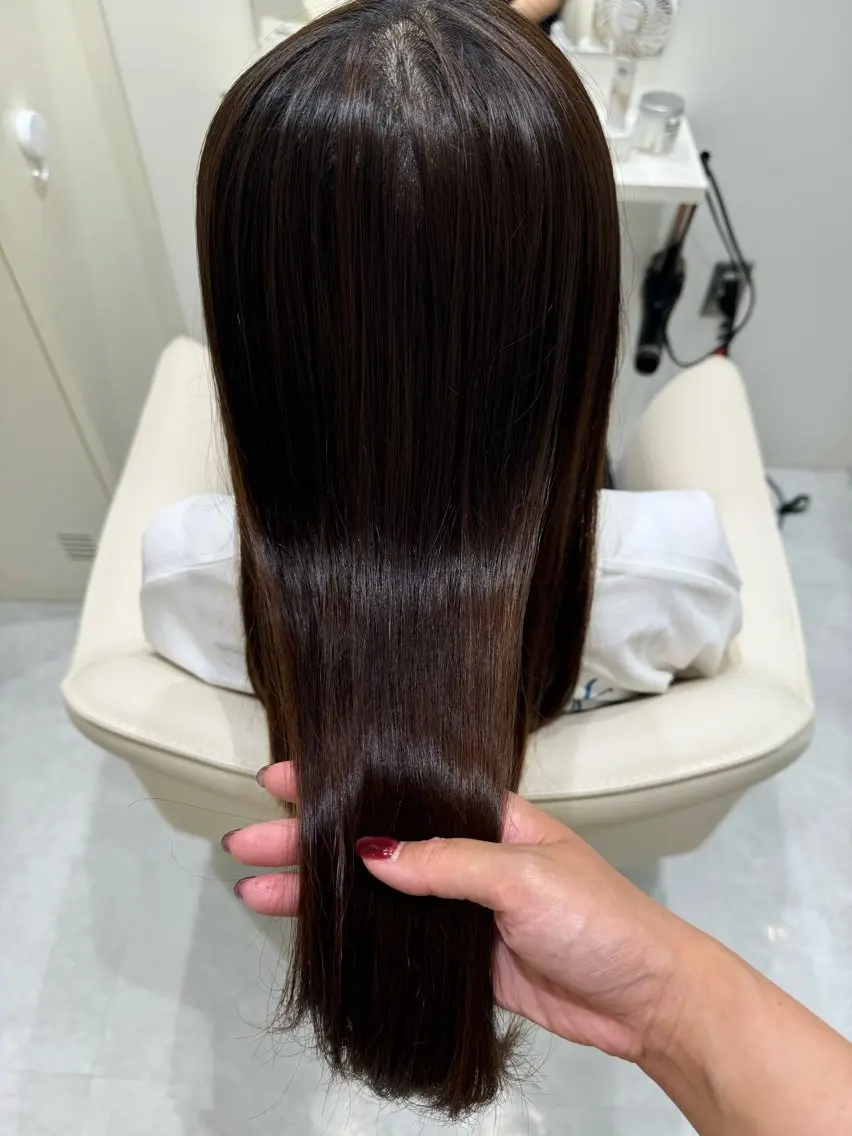 ロング 酸性ストレート カット 縮毛矯正 ボブ支持率NO1 🌈CHIKAのヘアスタイル