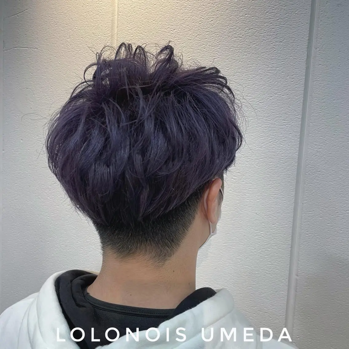 ショート カラー ラベンダーカラー Lolonois梅田 /Okazaki:)のヘアスタイル