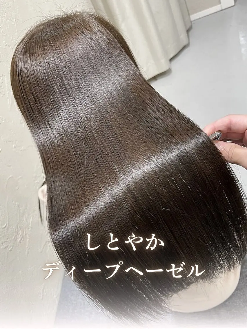 ミディアム カラー カット ヘアカラー トリートメント ツヤ髪の匠/髪質改善 山本晃太のヘアスタイル