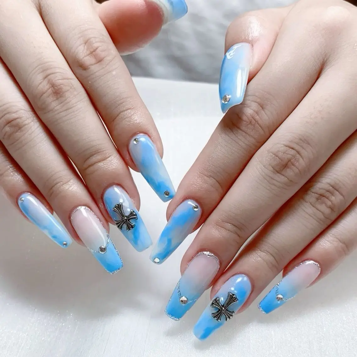 メンズ ネイル 持ち込み ハンドネイル Nail salon 木にいるのネイルデザイン