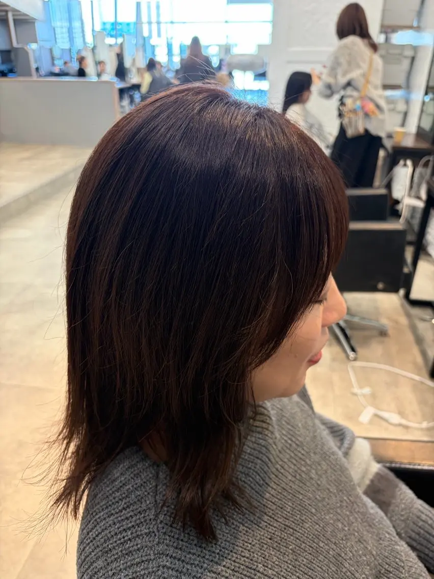 白髪染めリタッチ+炭酸泉Marbb✨前髪カット無料✂︎の写真