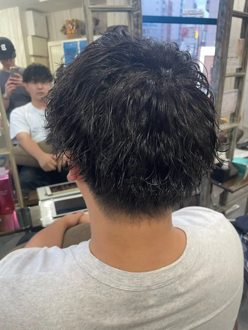 ショート カット パーマ 韓国風くびれヘア/ 小顔レイヤー🧿小林のヘアスタイル