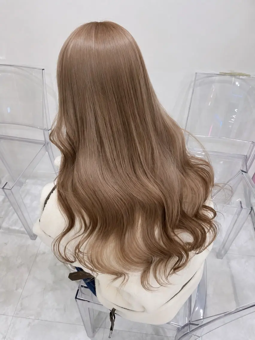 セミロング カラー ヘアカラー トリートメント 🌟ハイトーン原宿美 容師TAKAKI🌟のヘアスタイル