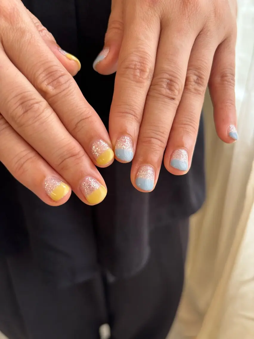 ネイル ショートネイル シンプルネイル 夏ネイル toi nail.のネイルデザイン