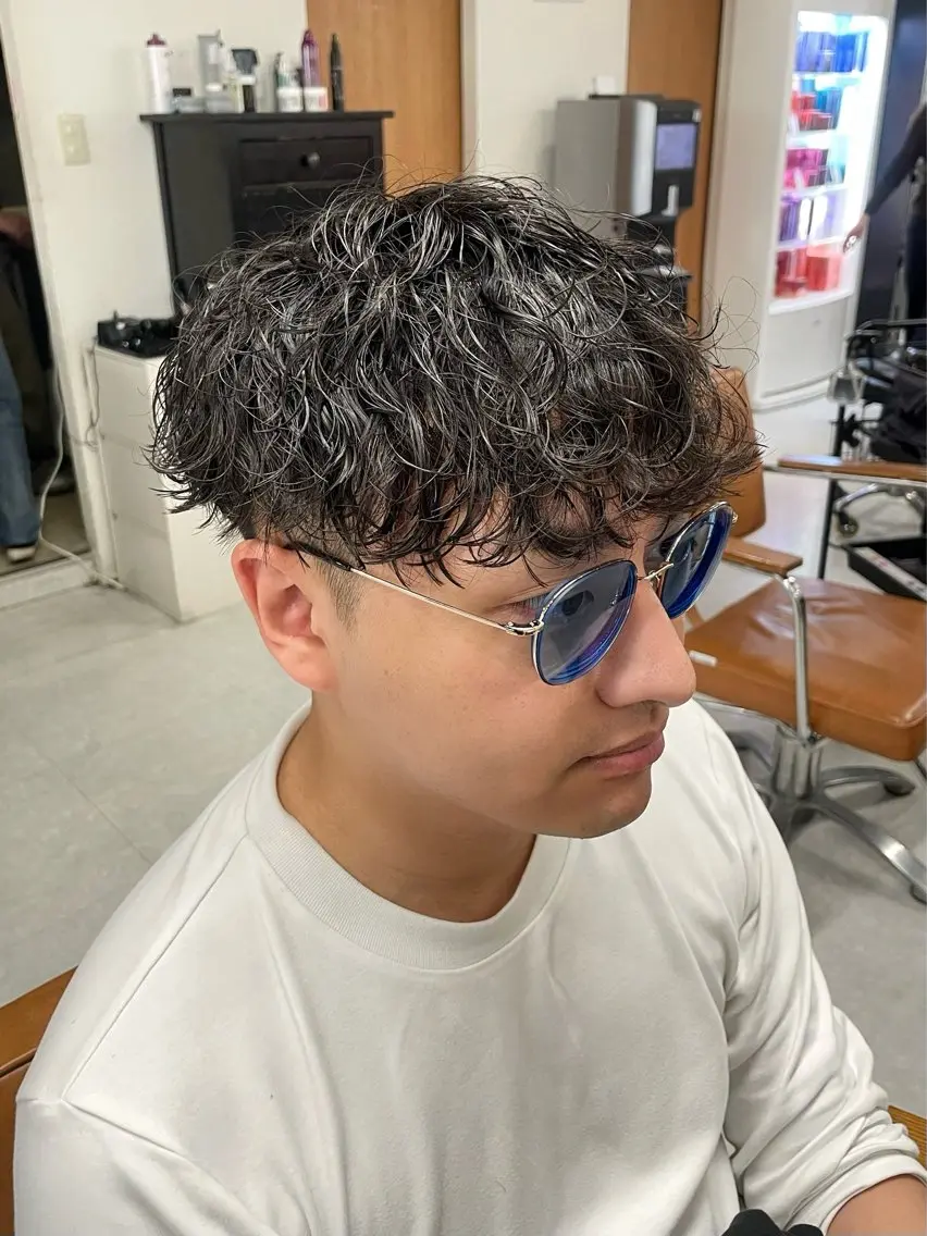 パーマ メンズ メンズモテパーマ💙 fuwaのヘアスタイル