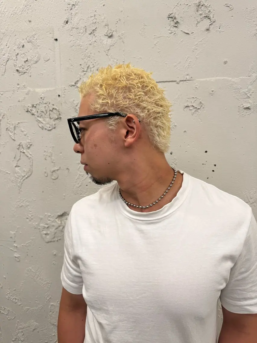 ショート カラー パーマ メンズ メンズパーマ カット ヘアカラー パーマ 💈メンズ特化💈 TASUKUのヘアスタイル