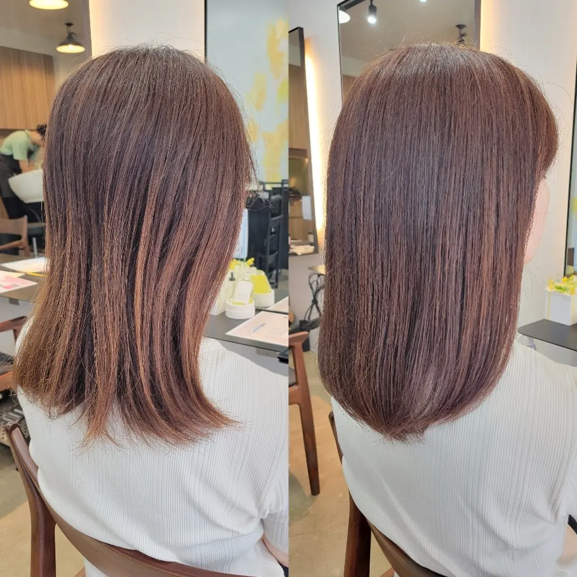 ミディアム カット ヘアカラー トリートメント 野村 果音(カノン)のヘアスタイル