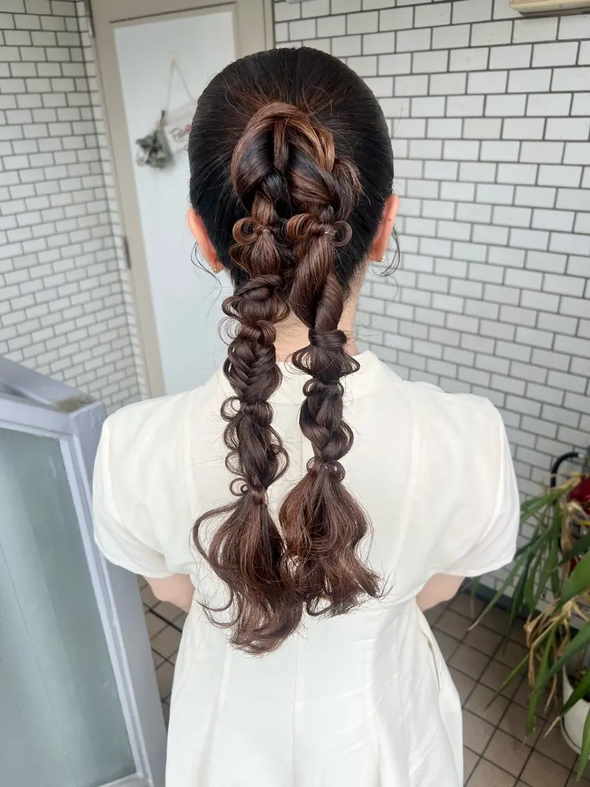 ヘアアレンジ ヘアセット 大人可愛いヘアメイク 💋🧚♀️しずかのヘアスタイル