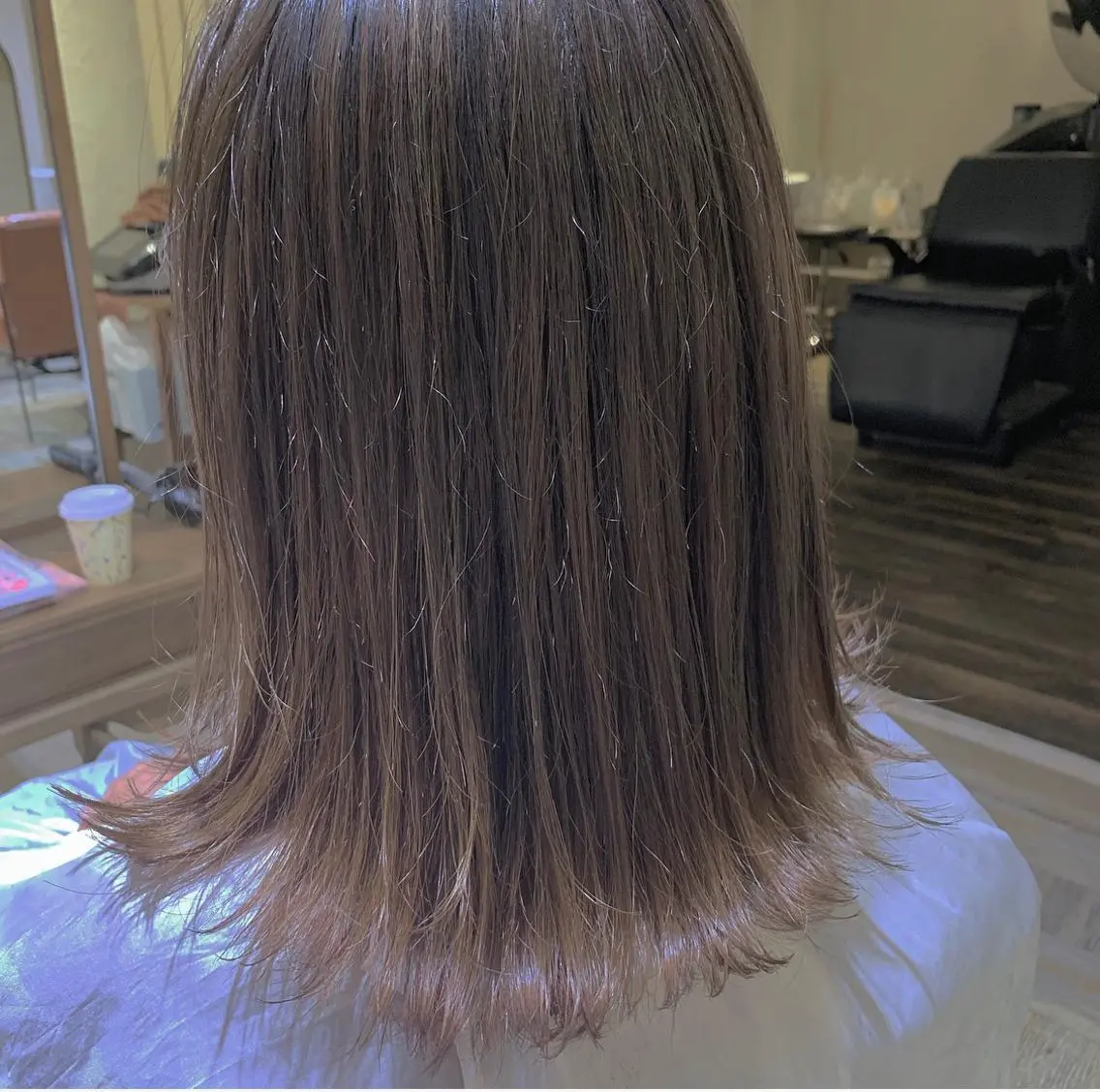 ミディアム カラー 髪質改善色素改善特化 keiのヘアスタイル