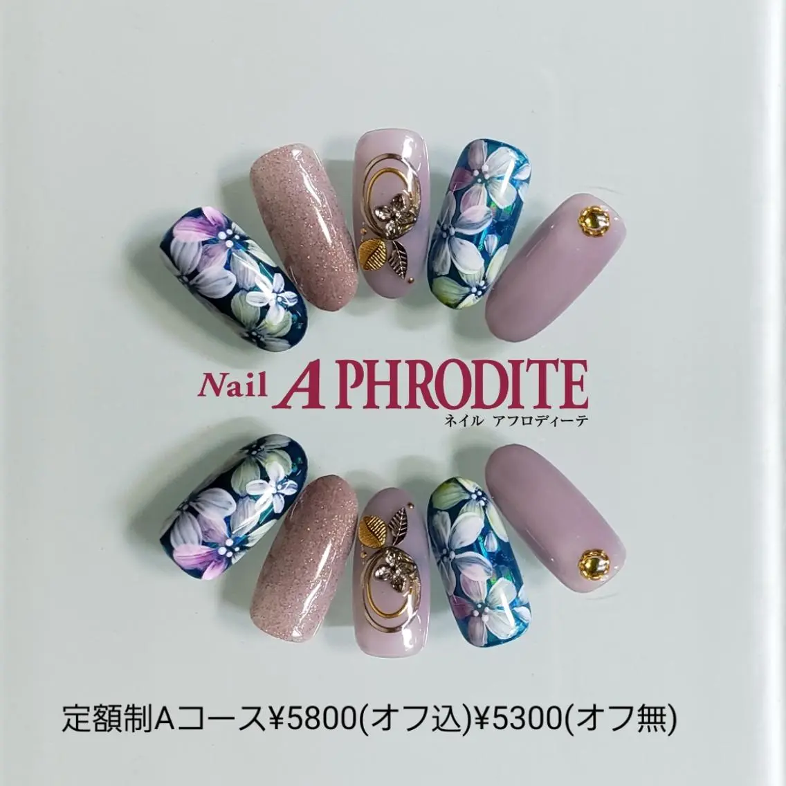 ネイル 持ち込み ニュアンスネイル ハンドネイル Nail Aphroditeのネイルデザイン