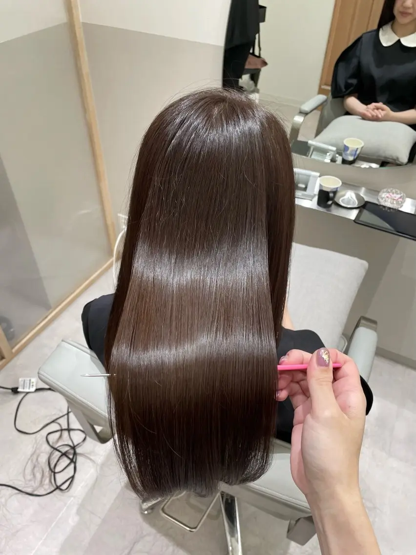 ロング カラー ブラウンカラー チョコレートブラウン 髪質改善✨Zina浦 安/個室🌈YUKIのヘアスタイル