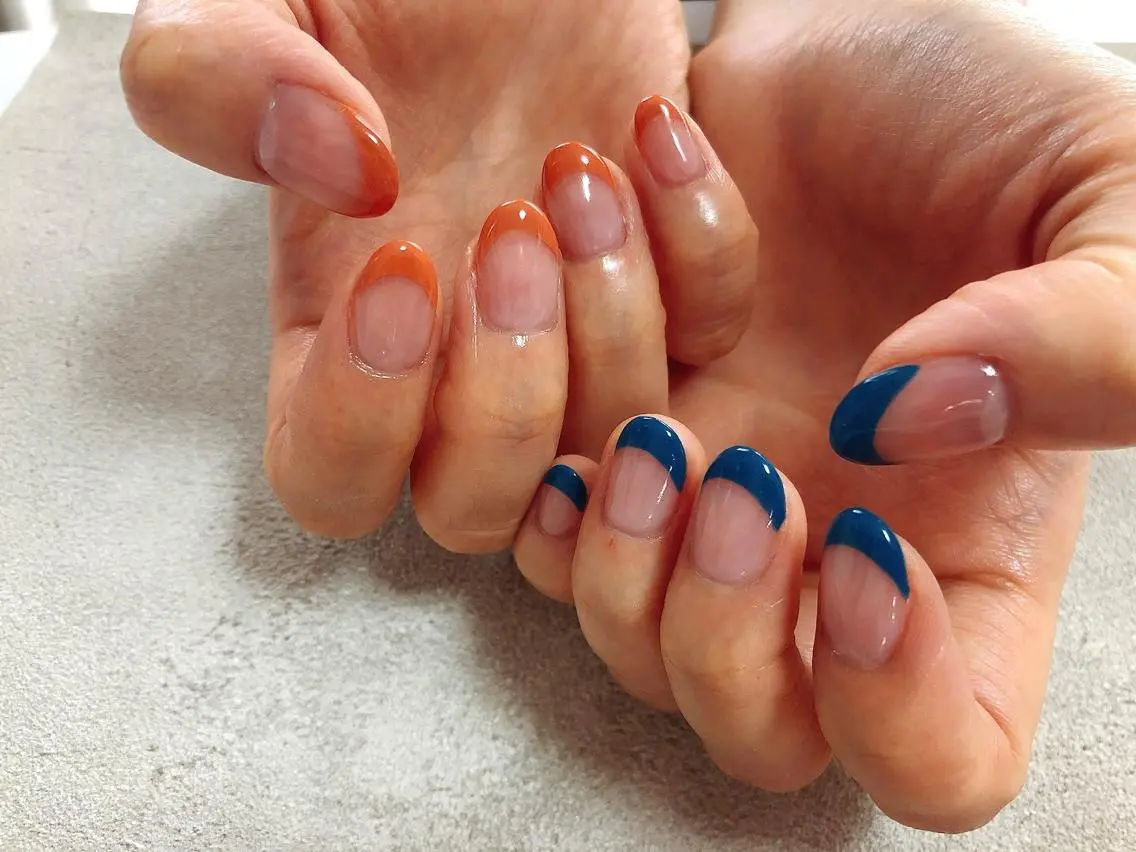 ネイル フレンチネイル ハンドネイル kiki nail &brow二子玉川のネイルデザイン