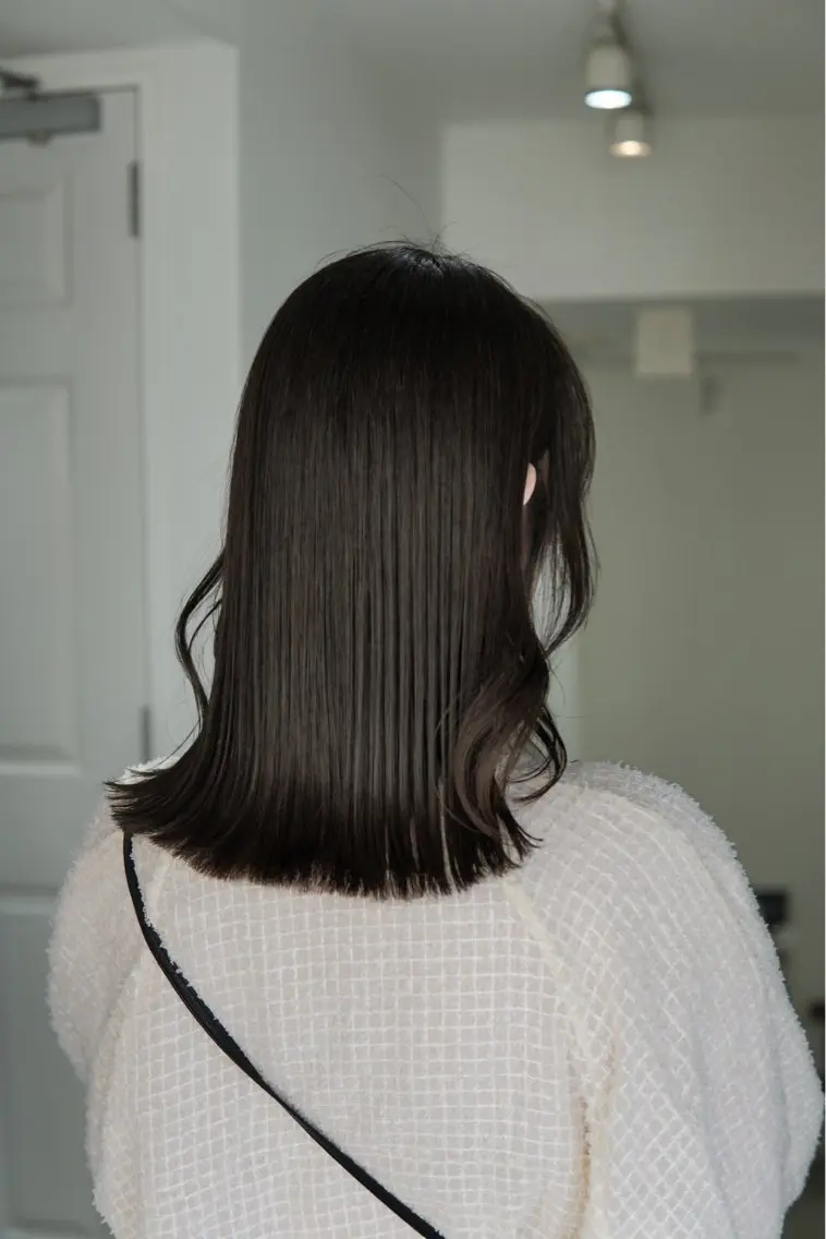 セミロング カラー カット ヘアカラー 縮毛矯正 髪質改善/透明感 松下喬亮のヘアスタイル