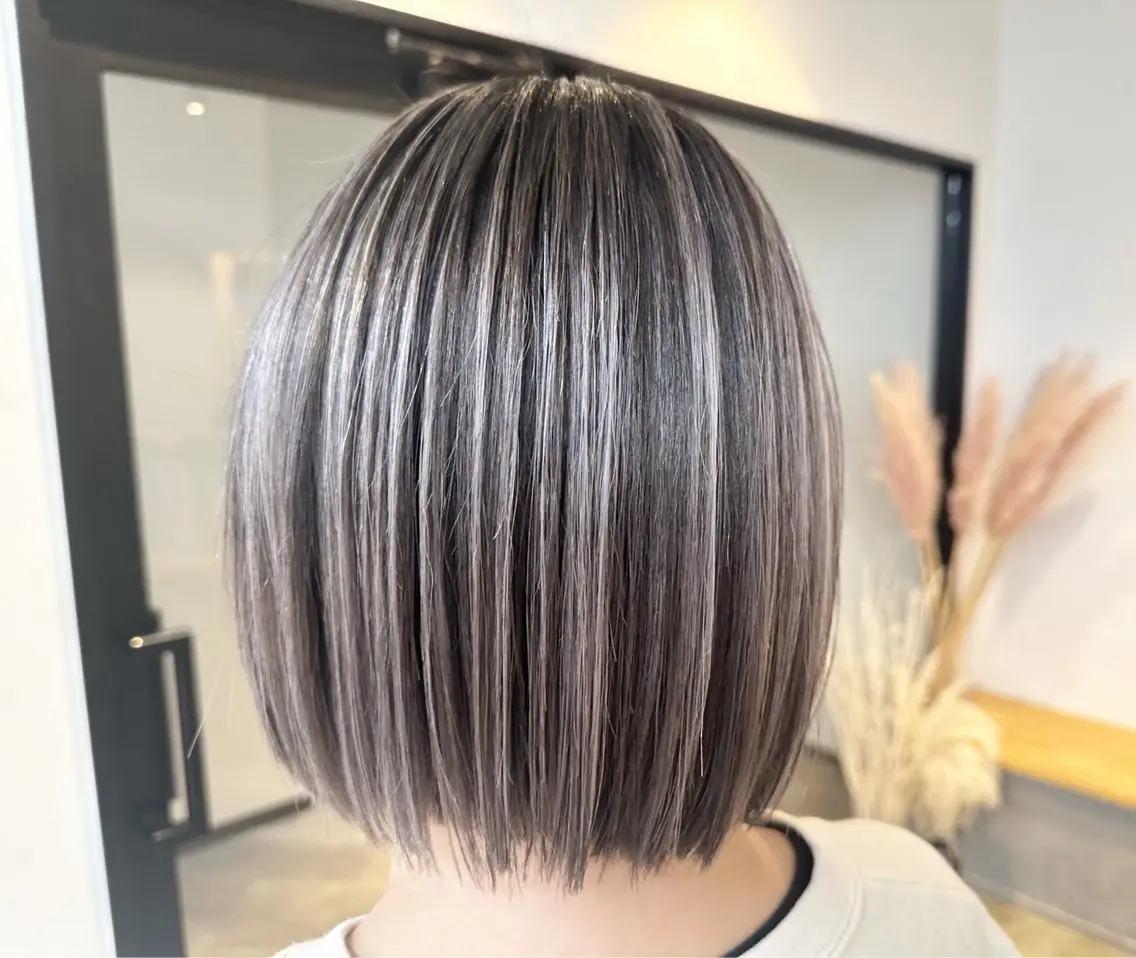 ショート カラー カット ヘアカラー パーマ 縮毛矯正 ブリーチ毛縮毛矯正 👑山口のヘアスタイル
