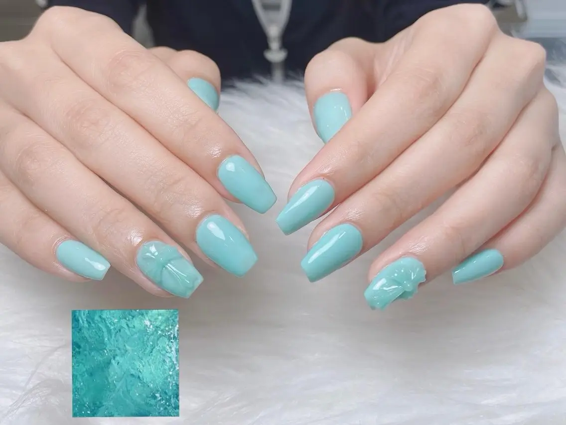 ネイル ハート 韓国ネイル 春ネイル 夏ネイル バレンタイン Sora nail 長さ出し専門店のネイルデザイン