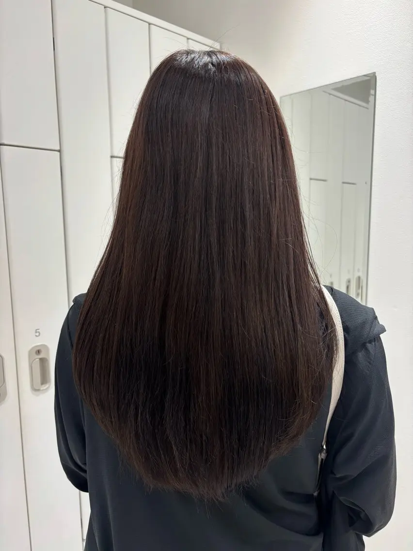 ロング ヘアカラー トリートメント 韓国ヘア/ダブ ルカラー🍀そら🪽のヘアスタイル