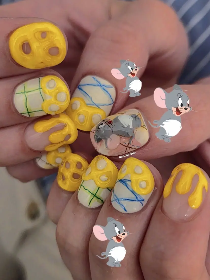 ネイル ハンドネイル 3dパーツ/流行り 👧shushu❤️のネイルデザイン